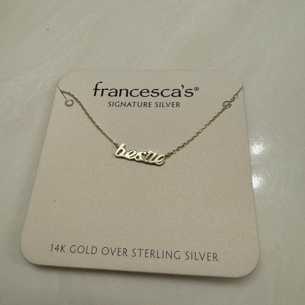 Francesca’s 14K Gold Plated Bestie Necklace! - Picture 2 of 3